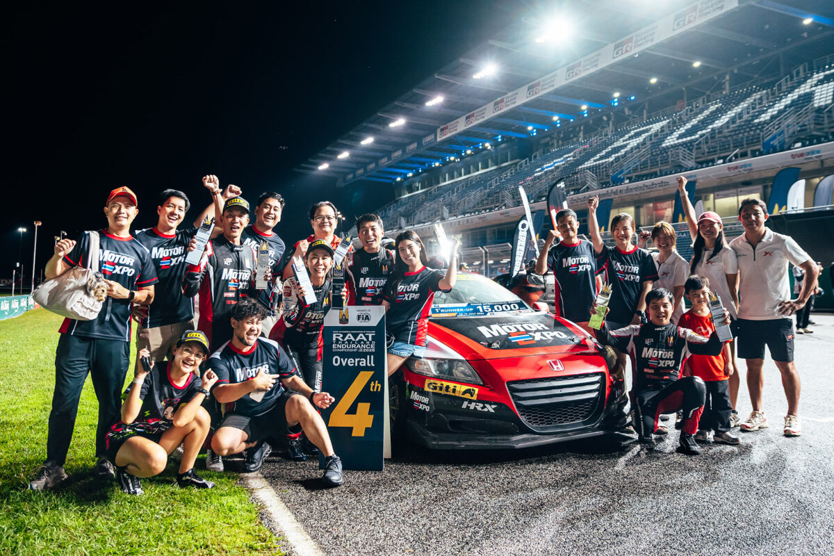 Motor Expo Racing Team สู้ยาว 10 ชั่วโมง RAAT Thailand Endurance Championship 2026 ปิดสนามสุดท้าย คว้าอันดับ 2 รุ่น TC4 มาครอง