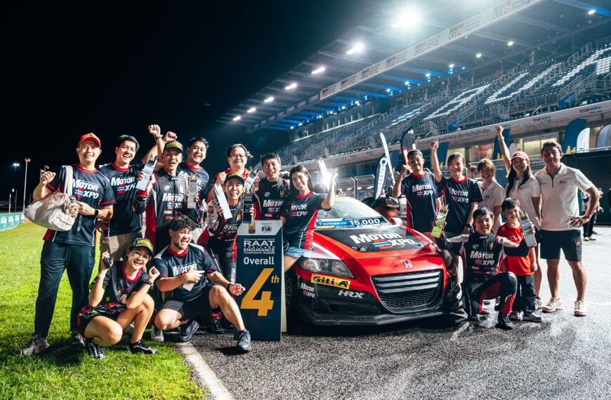 Motor Expo Racing Team สู้ยาว 10 ชั่วโมง RAAT Thailand Endurance Championship 2026 ปิดสนามสุดท้าย คว้าอันดับ 2 รุ่น TC4 มาครอง